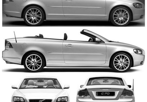 Volvos C70 (Volvo C70) are drawings of the car